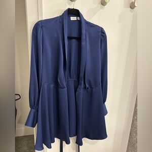 Babaton Deep Blue Wrap Dress